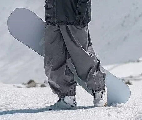 Peak Threads- Gray insulated snow pants