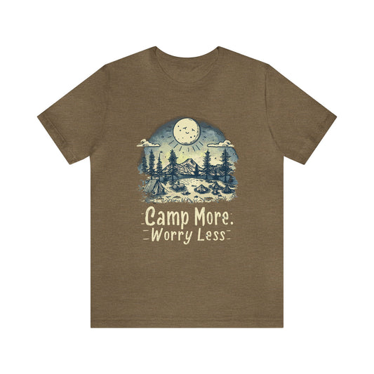Camp More Worry Less Short Sleeve Tee