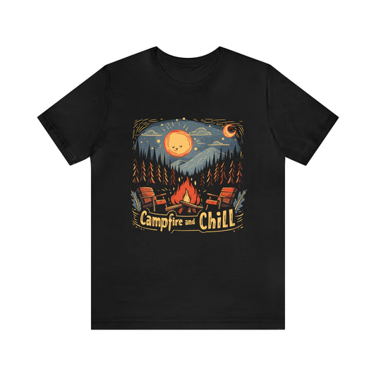 Campfire And Chill Short Sleeve Tee