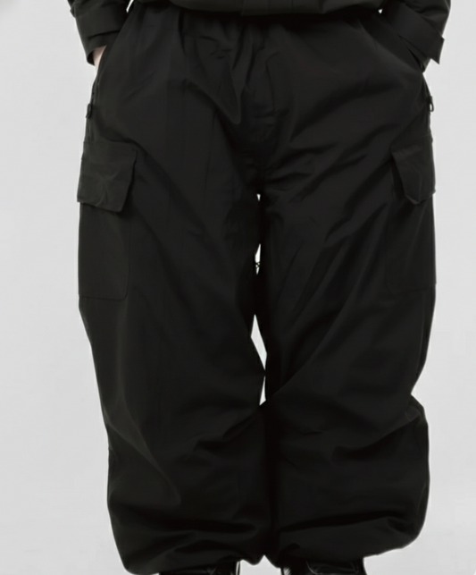 PeakThreads-Black Insulated Baggy pants
